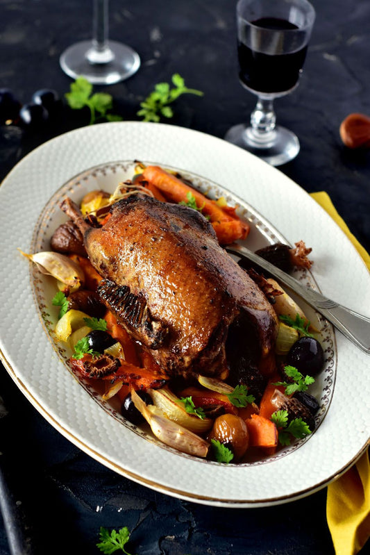 CANARD ENTIER FARCIE AU RIZ (8 pers)